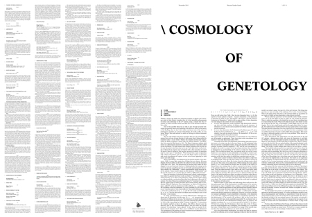 cosmology of genetology